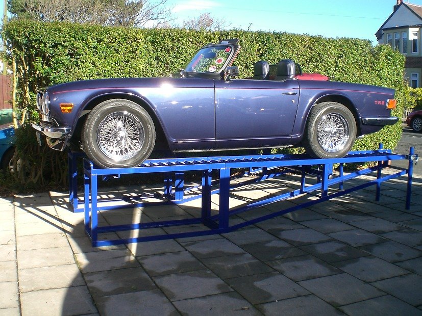 Car Ramp Plans UK. TR6 Outside